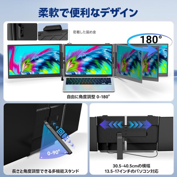 Laptomo S3 トリプルモニター活用術！ノートPCに最適なディスプレイ